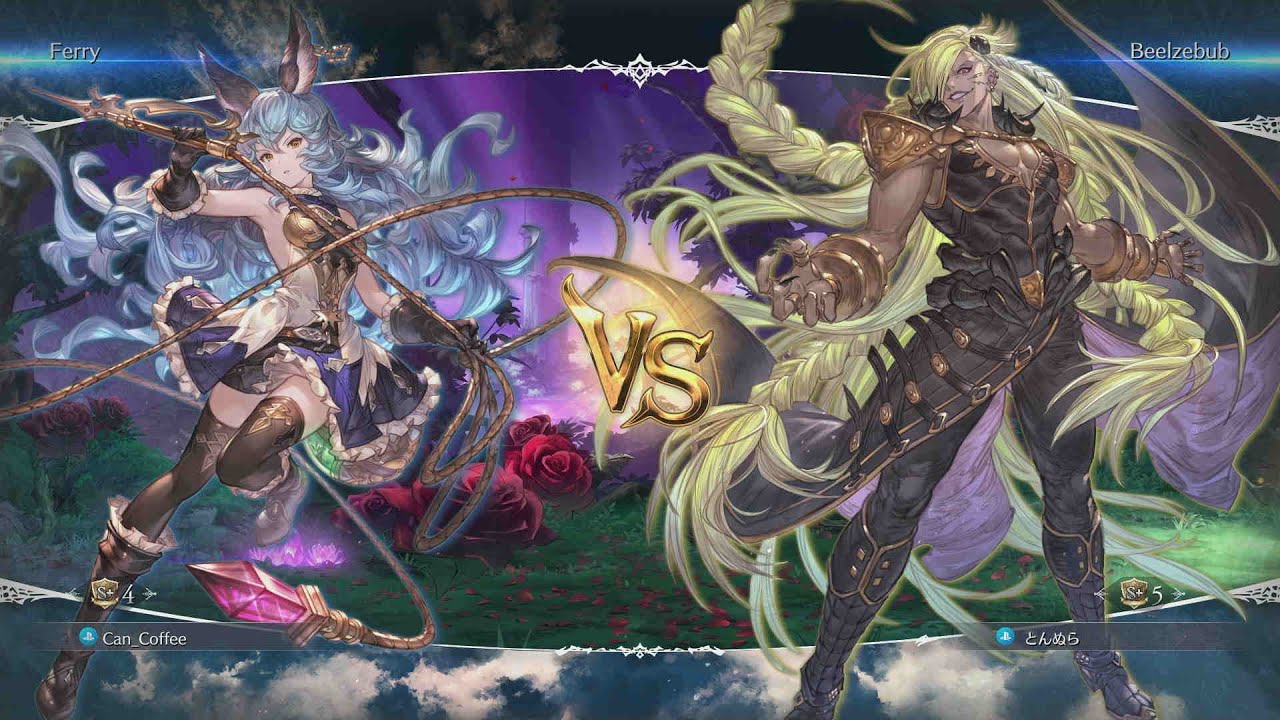 GBVS Rising Gameplay Can Coffee (Ferry) VS Bassline (Beelzebub)