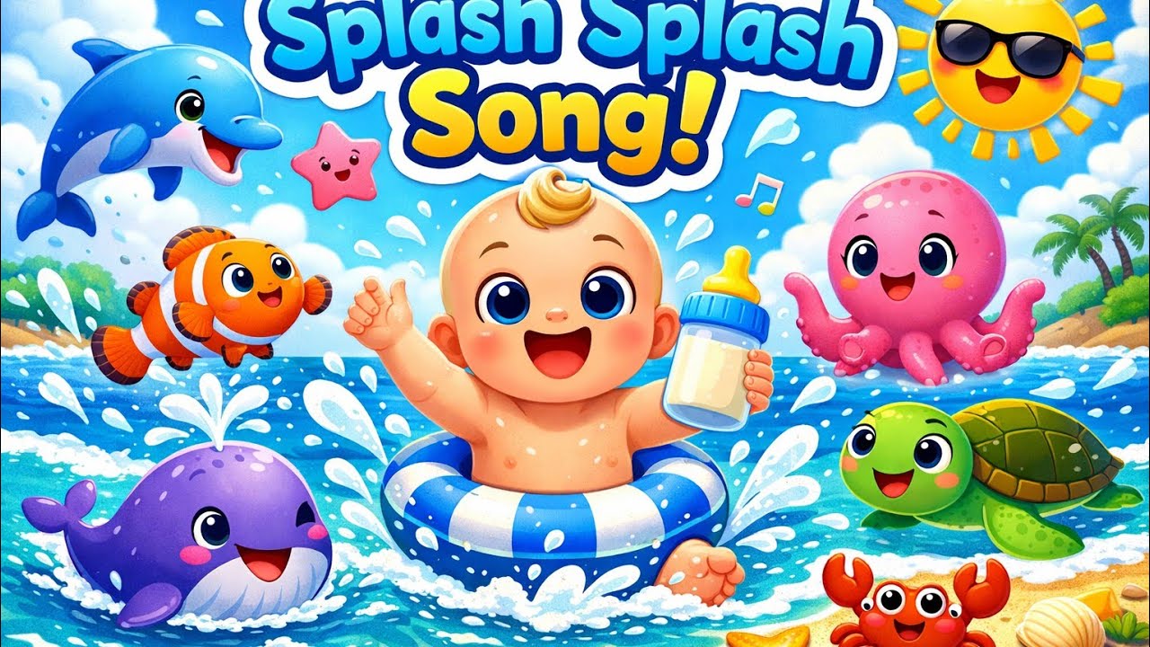 🌊🍼 Little Baby & Sea Friends #– Splash #Splash Song #