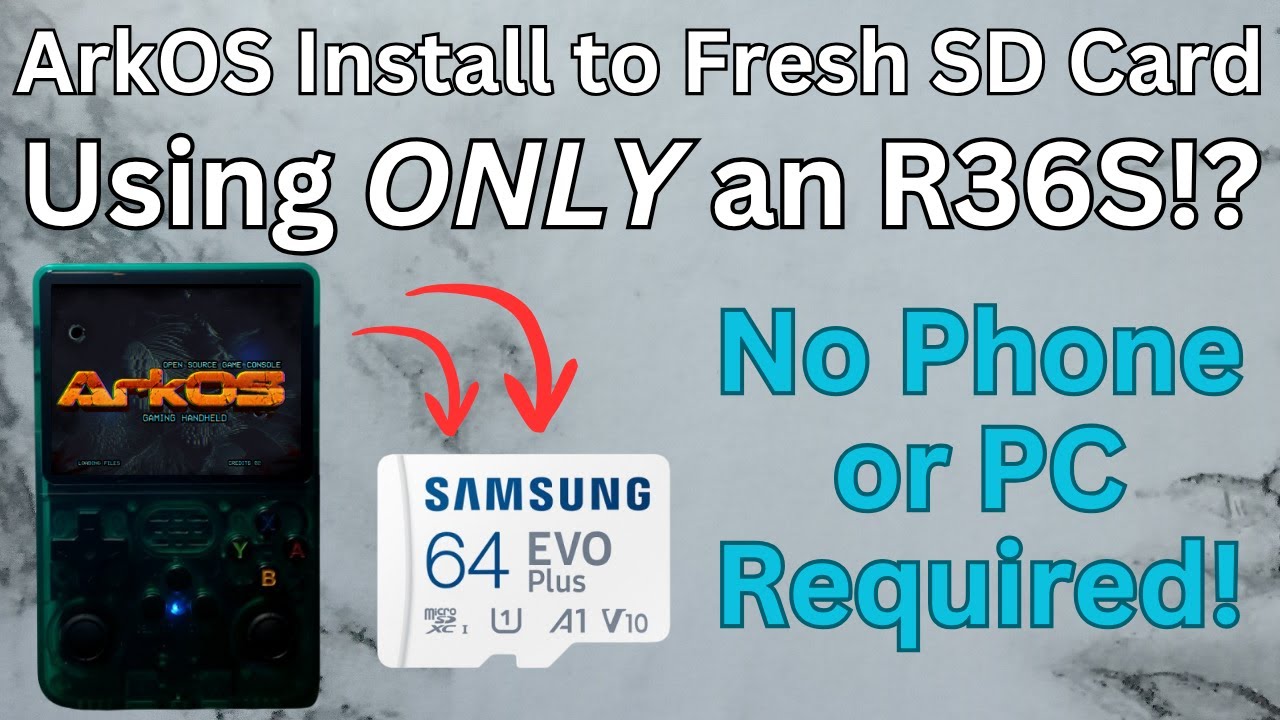 ArkOS Fresh Install Using ONLY the R36S - No PC or Phone Required!