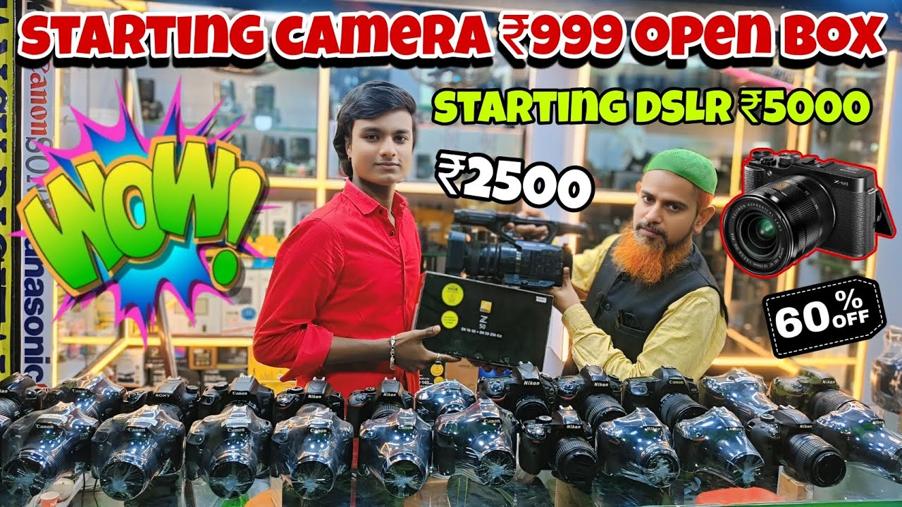 starting camera ₹999😲open box DSLR✅ available in Kolkata camera market cheapest price DSLR ✅🎁 #dslr