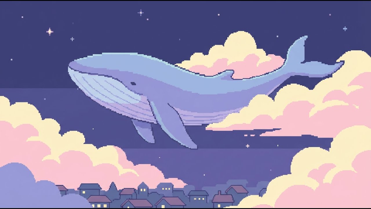 Whale Drifting Through Clouds 🐋☁️ | Dreamy Lofi Beats
