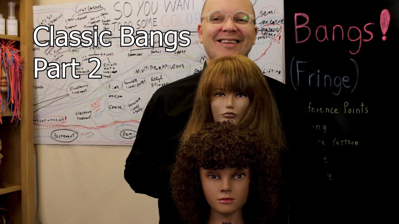 How To Cut Classic  Bangs- part 2, Straight Bangs