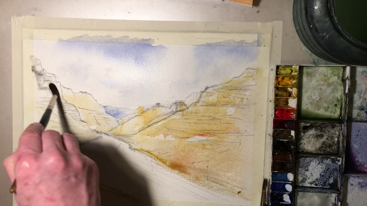 How to paint the Grand Canyon part 1 with Sean T Wright