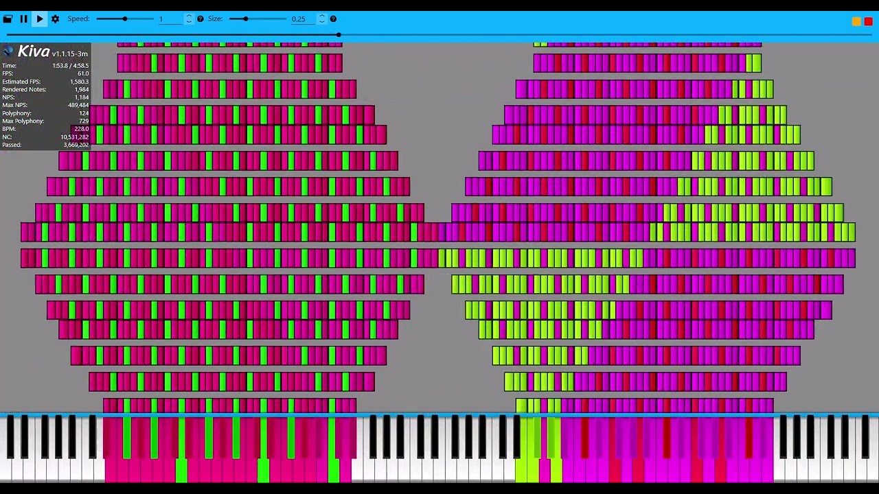 [Black MIDI] Noise challenge, Tetris block arts v7