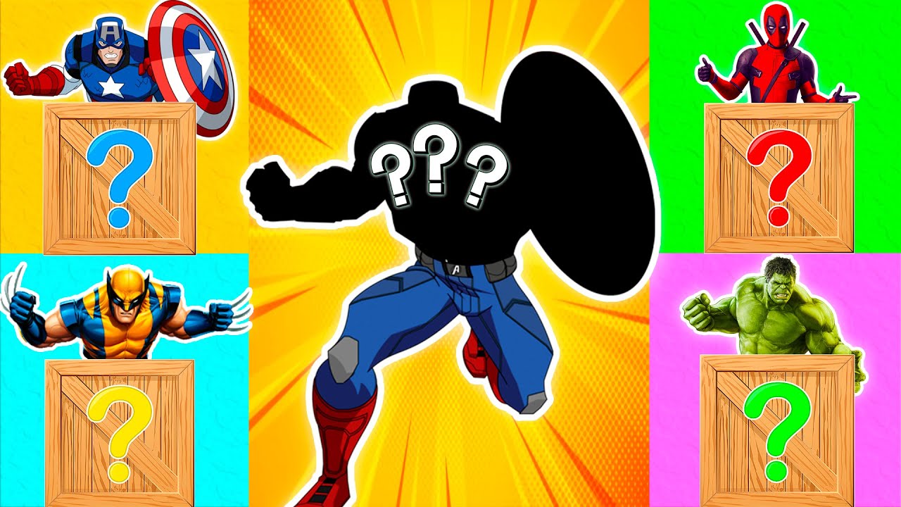 Captain America Secret Box | Wrong Heads Top Superheroes | Wrong Superheroes Puzzle