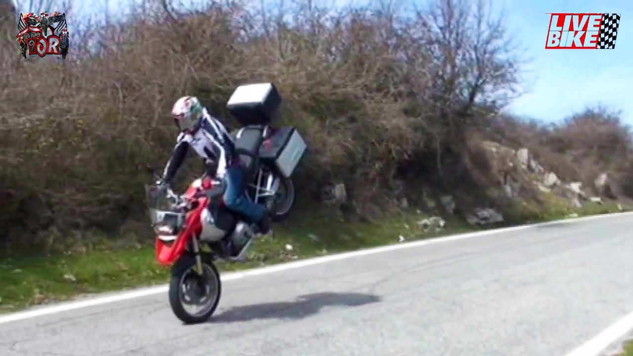 No test for old men - BMW R 1200 GS wheelies and stoppies!