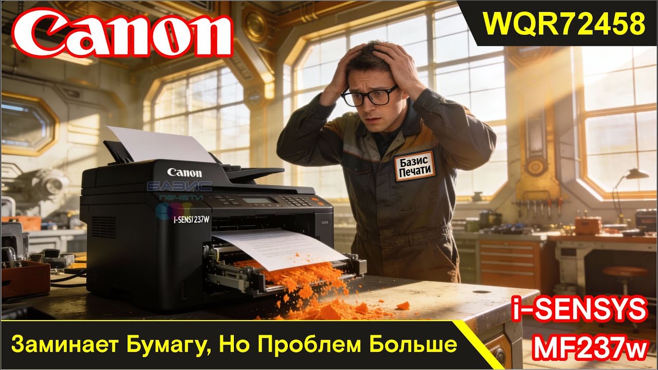 Canon i-SENSYS MF237w - WQR72458 / Заминает Бумагу, Но Как Выяснилось, Проблем Гораздо Больше