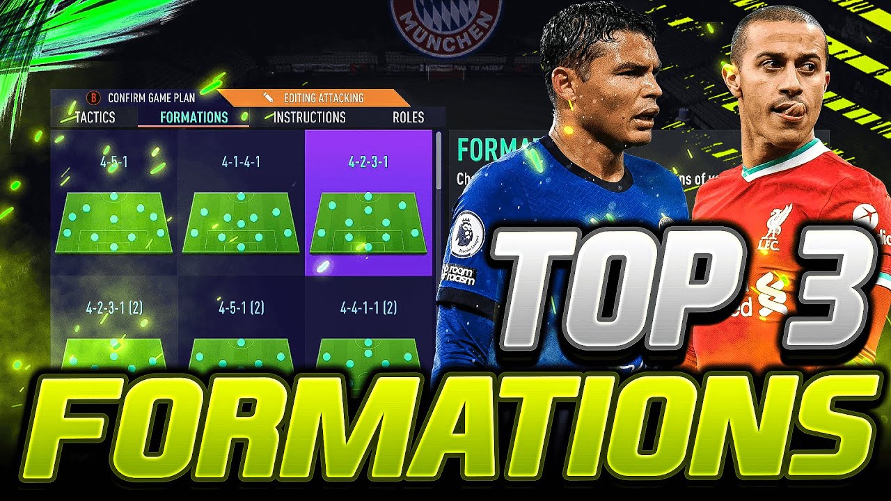 FIFA 21 | TOP 3 BEST META FORMATIONS FOR WINS + (CUSTOM TACTICS/INSTRUCTIONS) - FIFA 21