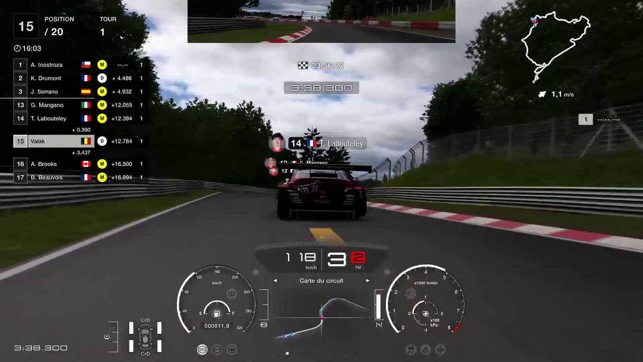 24h Nurburgring relais de 7 tours tendre