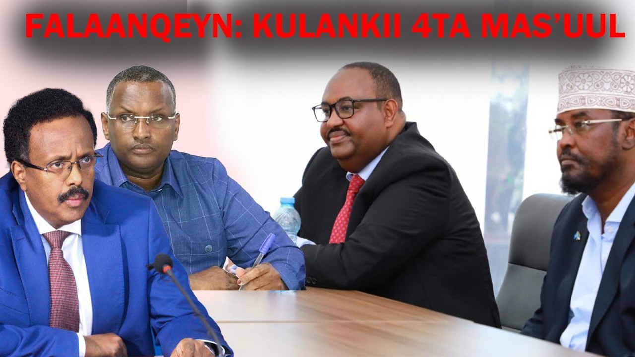 Falanqeyn: Farmaajo oo bilaabay dhex-dhexaadinta Deni, Axmed Madoobe iyo MW Xasan Sheekh.