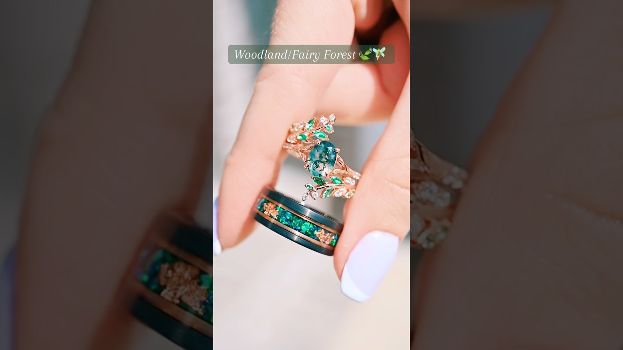 Which couples ring set would you wear with your partner? 🌿🥹💫