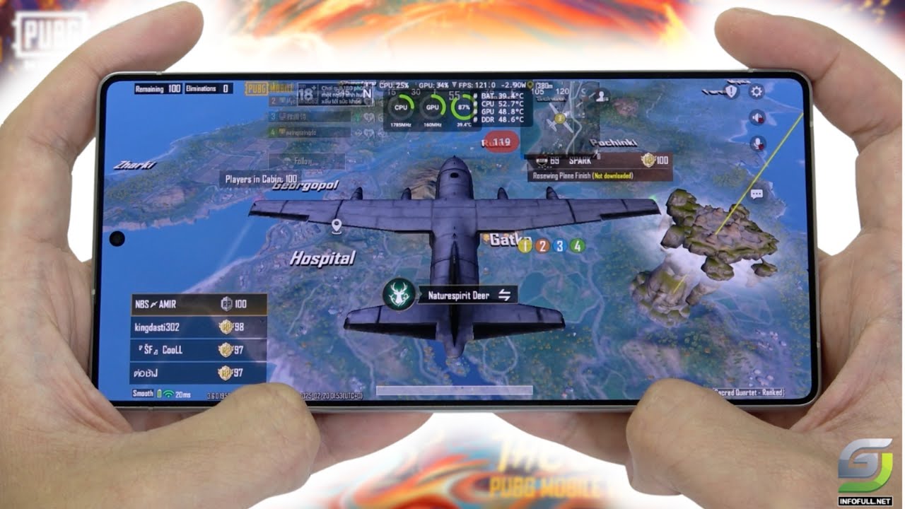 Samsung Galaxy S25 Ultra test game PUBG Mobile 120 FPS | Snapdragon 8 Elite