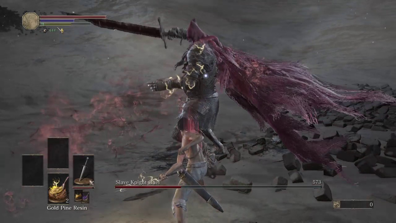Slave Knight Gael Speedkill (SL1, NG+3, No shield, No damage)