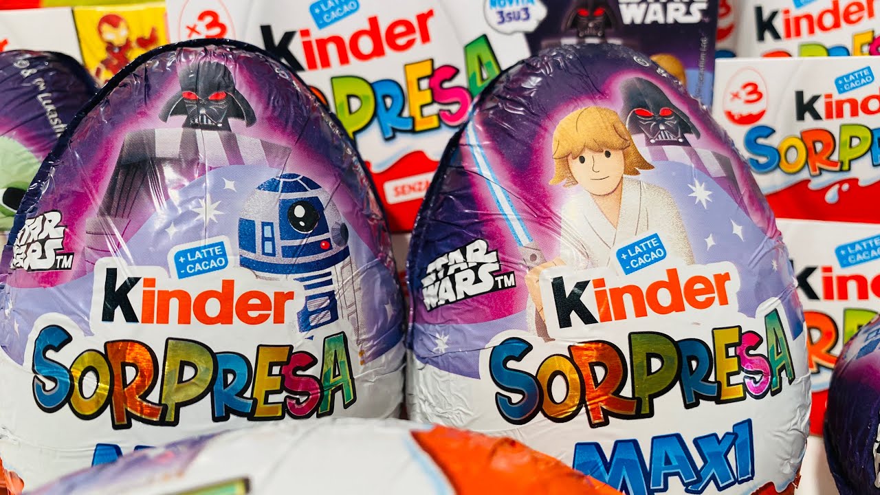Star Wars Maxi Kinder Surprise ASMR Unboxing 