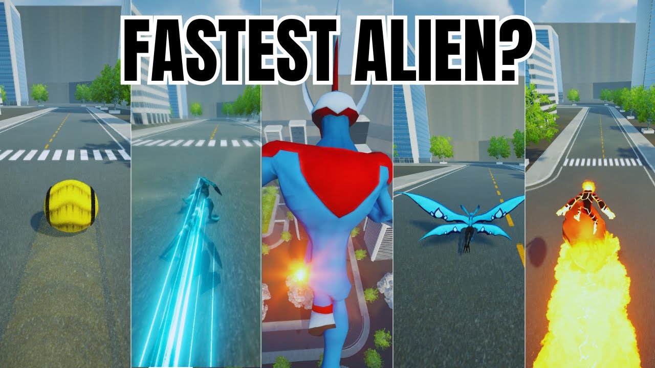 All Alien Speed Race in Ben 10 Game Who’s the Fastest?