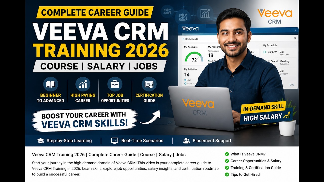 Veeva CRM Training 2026 🚀 Complete Career Guide | Course | Salary | Jobs
