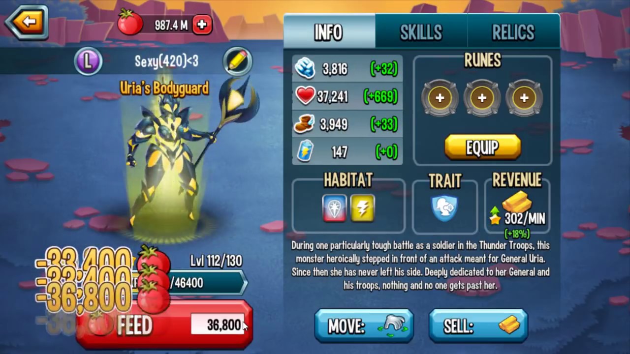 🔴Monster Legends - *Uria's Bodyguard* level 130 vs White Walker level 130 review combat
