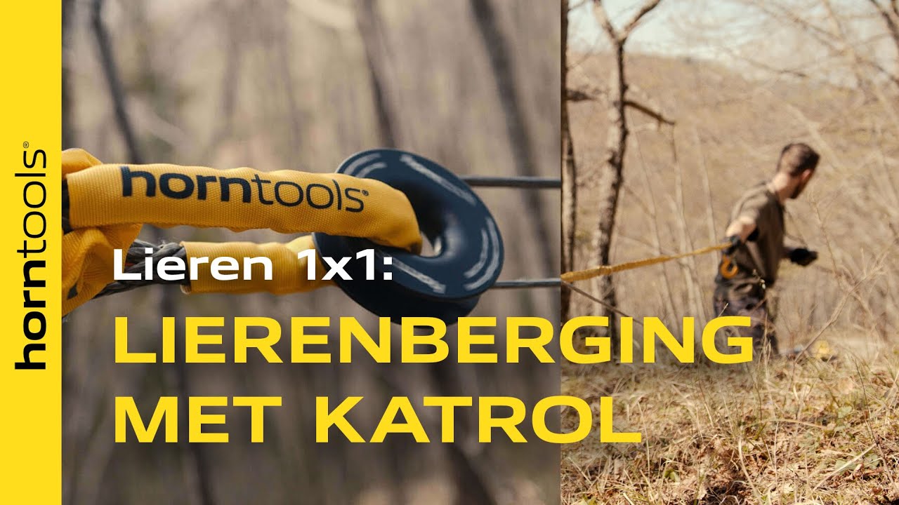 Lierenberging met katrol (winch ring) | horntools Lieren 1x1