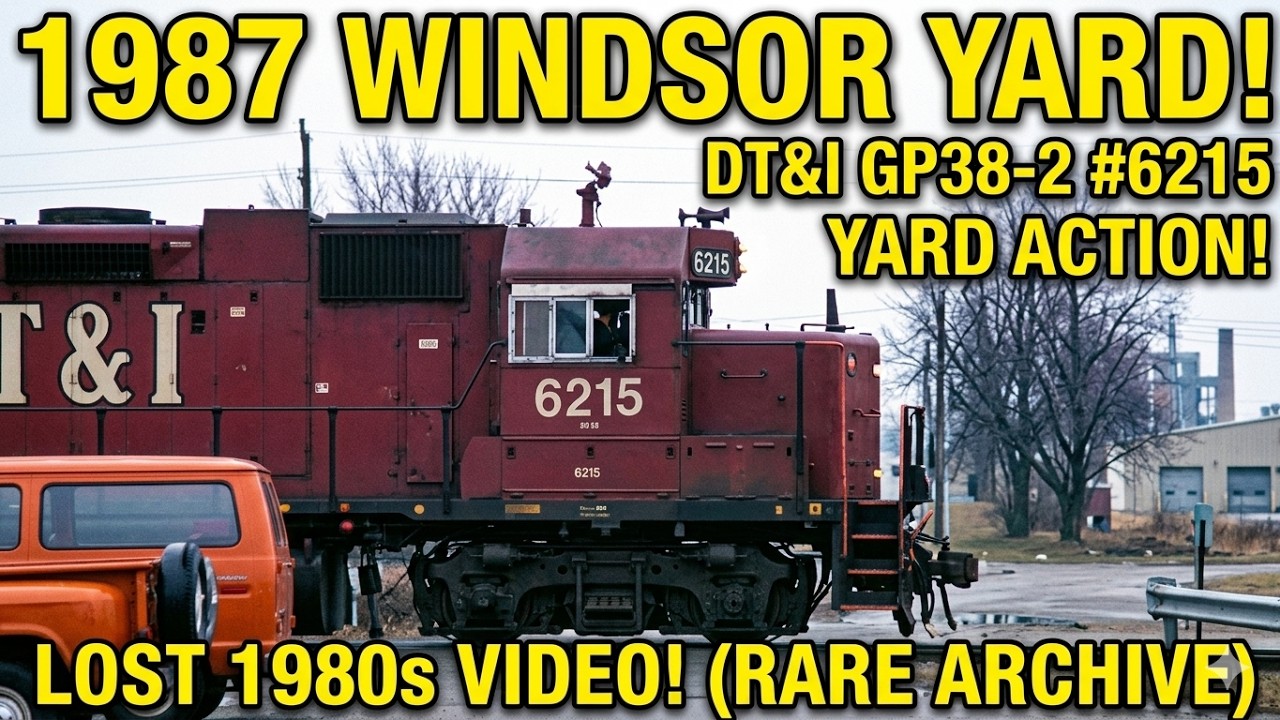 DT&I 6215 and Grand Trunk 5809 Windsor Yard 1987