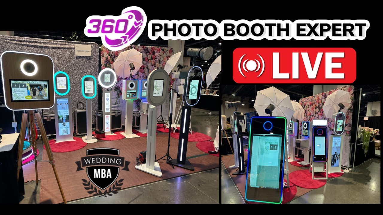 360Photo booth expert live at wedding mba 2024