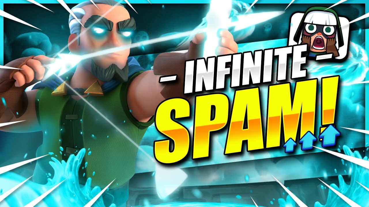 INFINITE SPAM NOW STRONGER THAN EVER!! NEW BEST BRIDGE SPAM DECK!! 😱 Clash Royale Magic Archer Deck