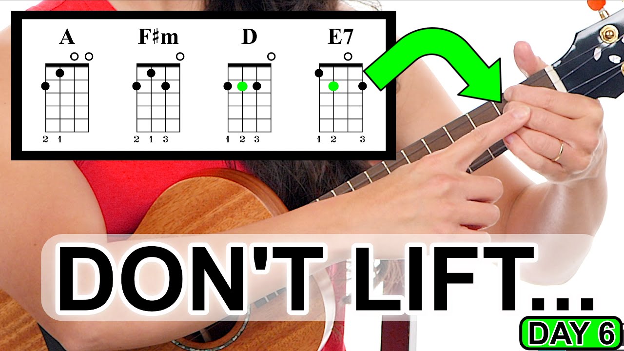 How to Play A, F#m, D, and E7 Beginner Ukulele and Chord Switching Tricks