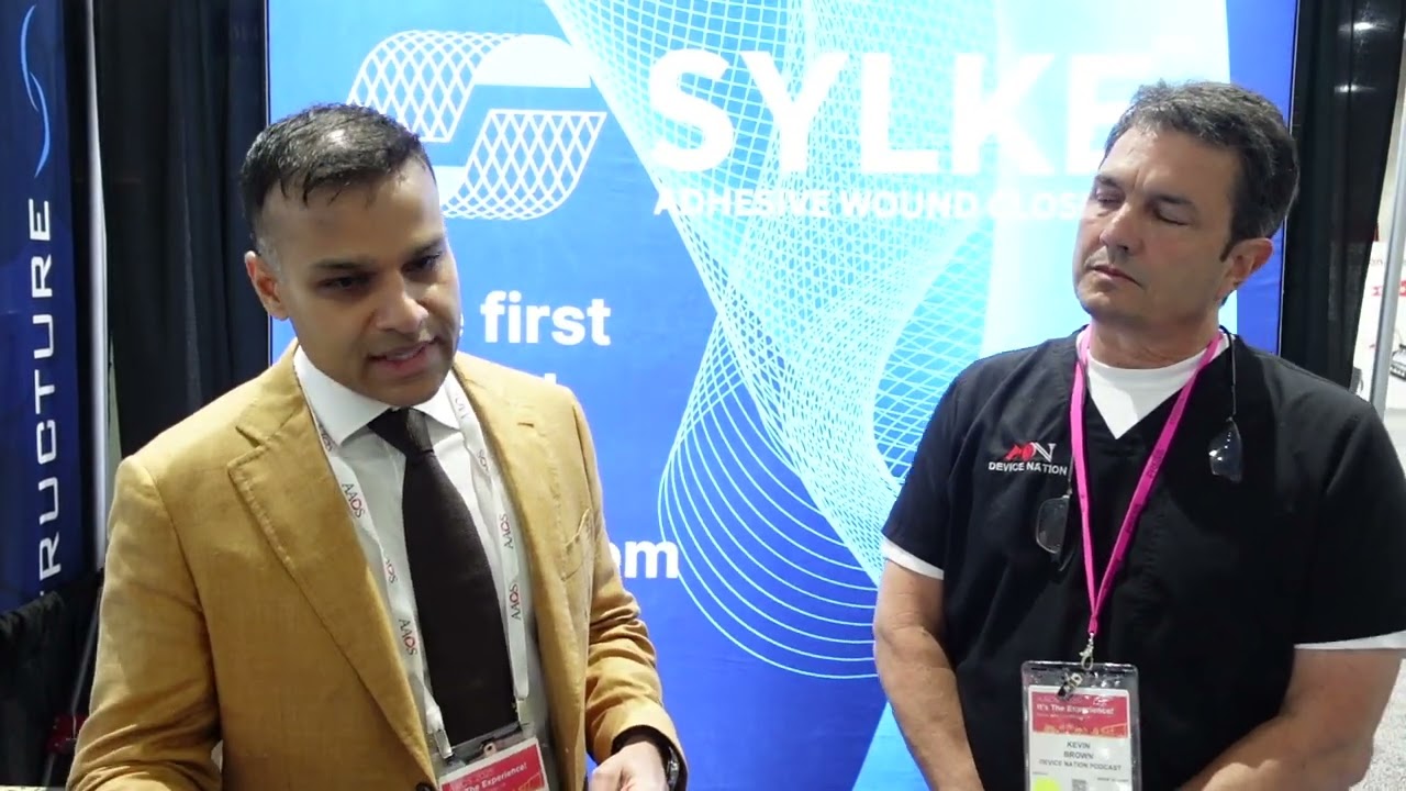 Behind the Booth with Dr. Roshan Shah, talking Sylke wound closure!