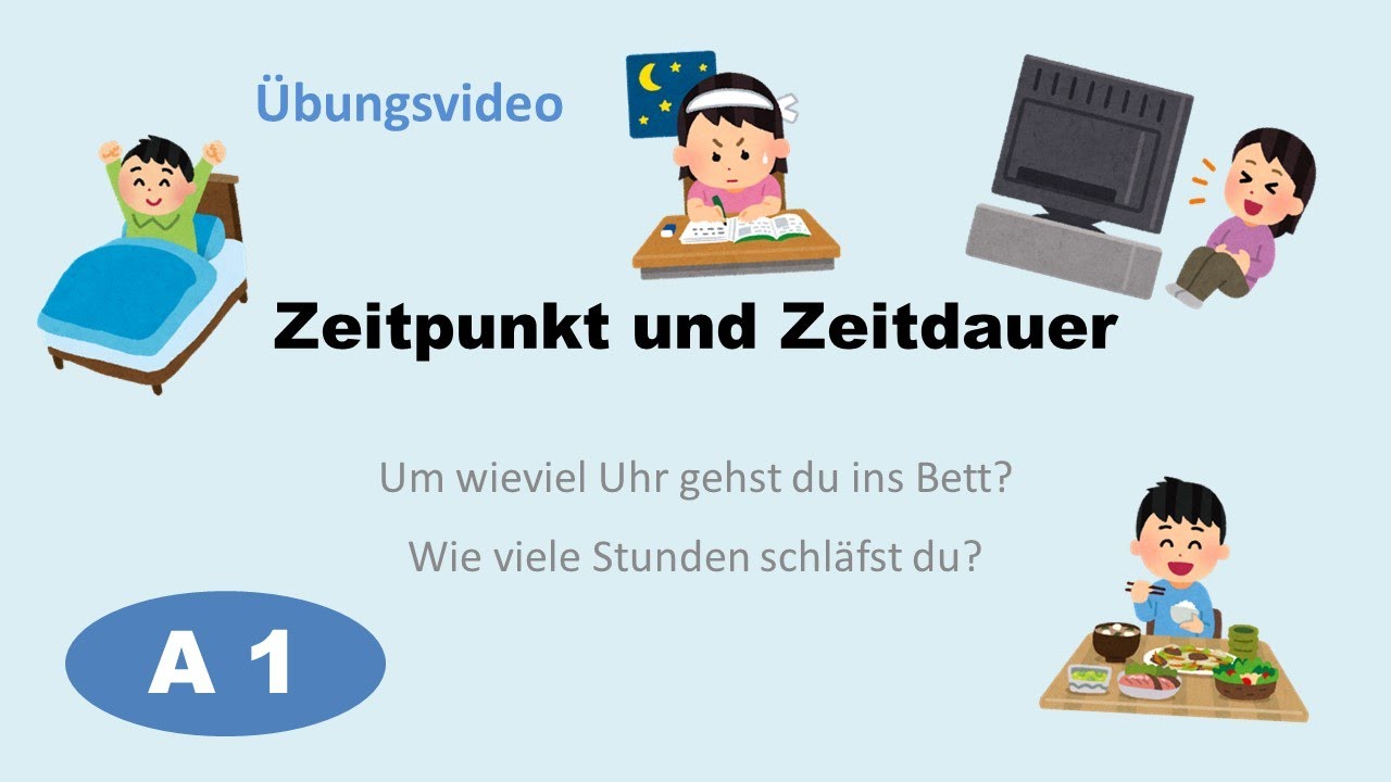 Zeitpunkt und Zeitdauer