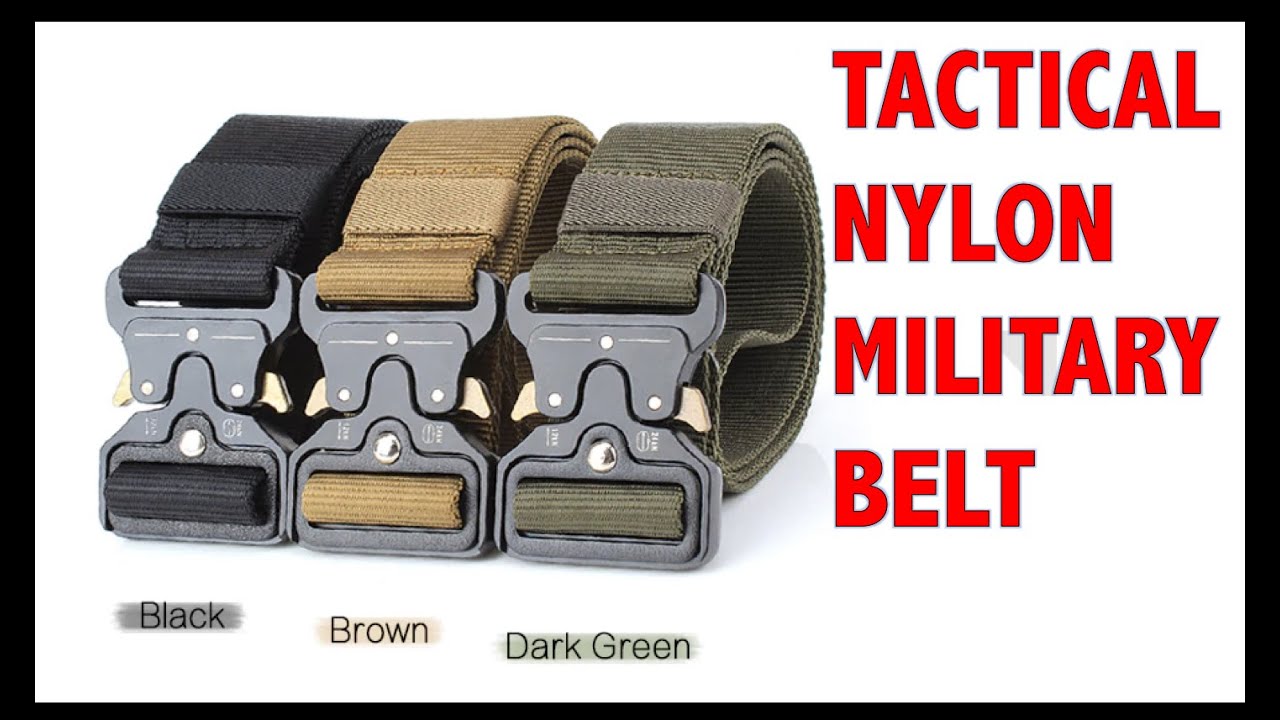 ✅Lixada Tactical Belts Nylon Military with Metal Buckle Adjustable Heavy Duty Training Hunting