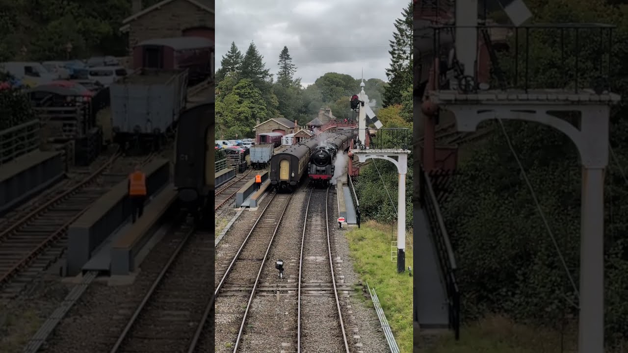 NYMR STEAM GALA: 92134 departs Goathland (full version)