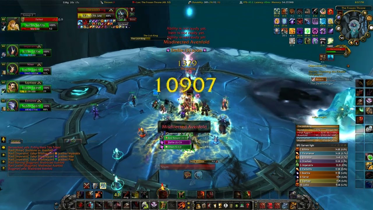 Warmane | Lordaeron | ICC 25nm - Lich King ⚔️ | Fury Warrior PoV