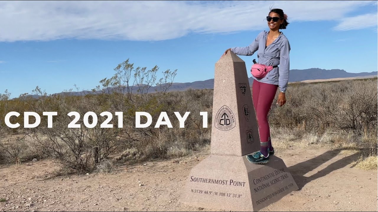 Continental Divide Trail 2021 thru-hike Day 1- the southern monument to the first water cache!