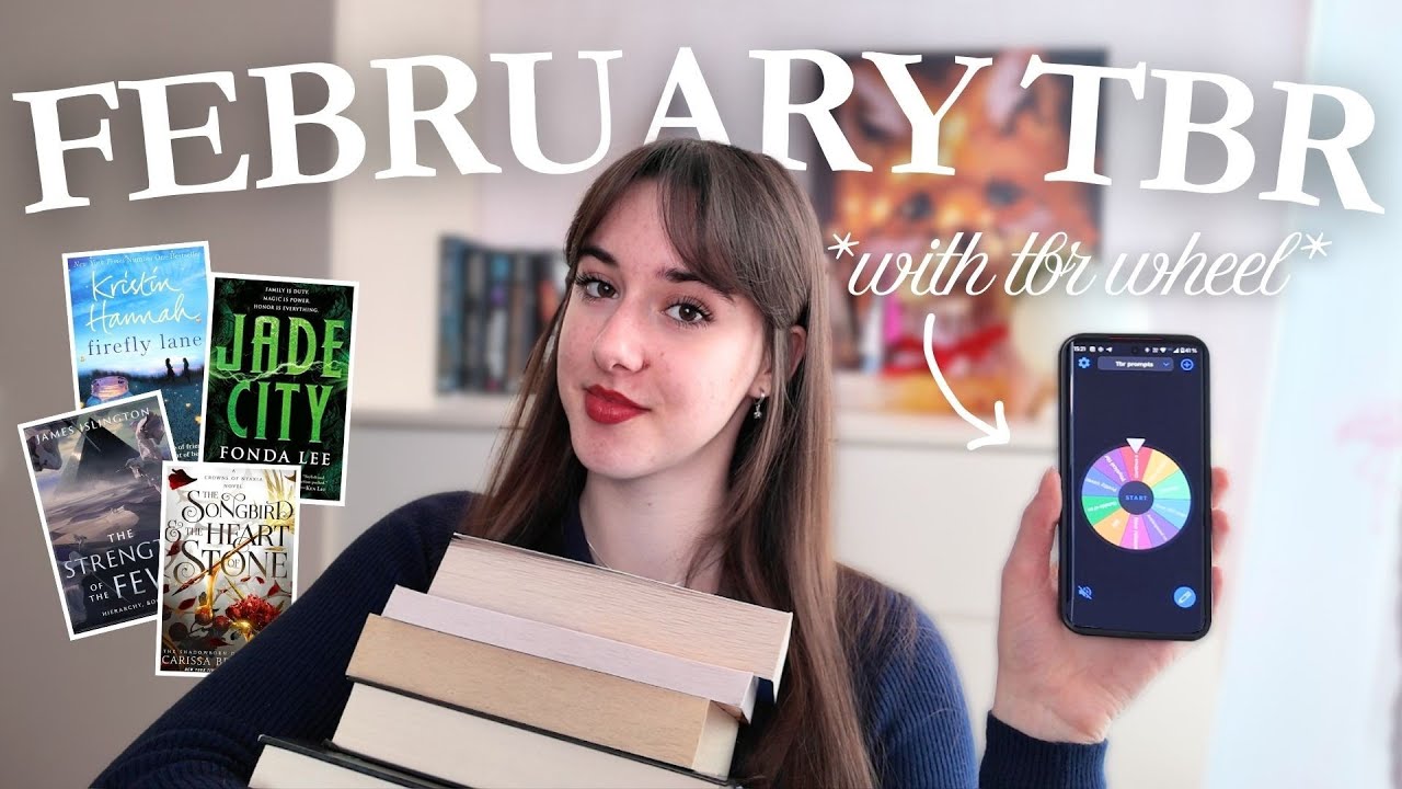 TBR wheel chooses my February TBR🎡📚💫