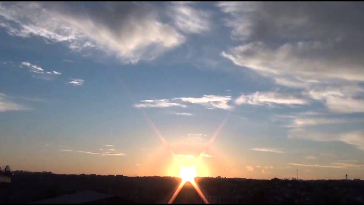 Efeito Time-lapse,Nascer do Sol acelerado