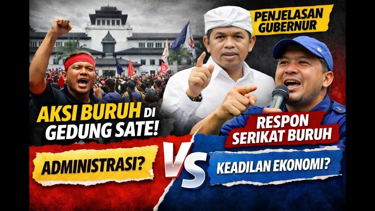 Heboh..!!! Di Balik Aksi Buruh di Gedung Sate: Penjelasan Gubernur Dedy Mulyadi & Tanggapan Buruh.