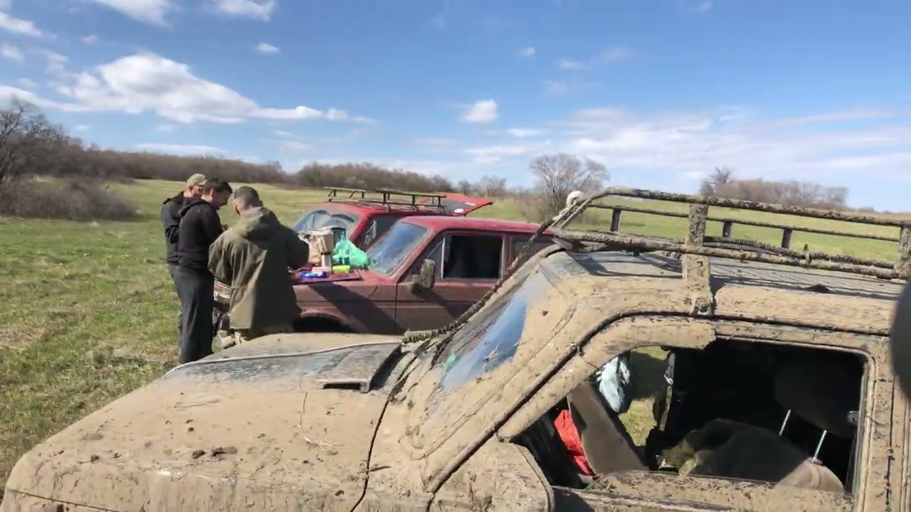 Нивы против suzuki, jimny сломался). Маршрут в поисках 300-летнего дуба!