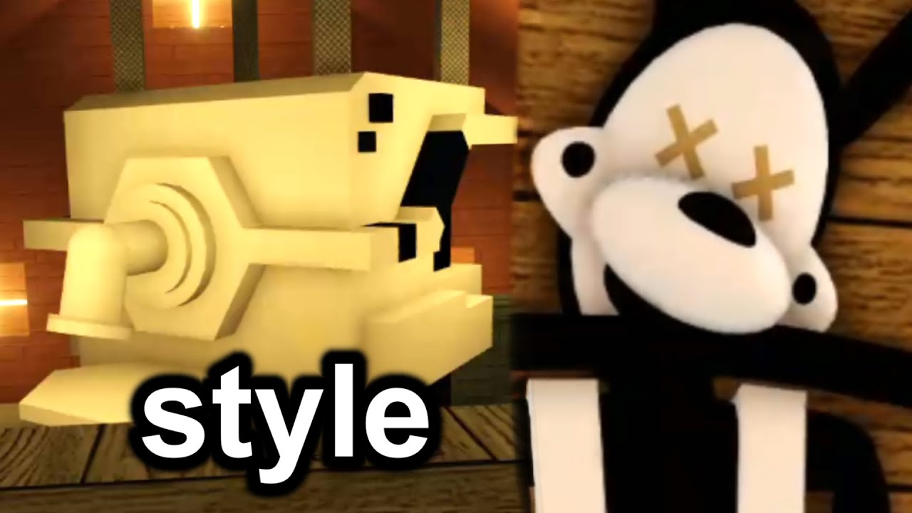 this roblox bendy game has an interesting style