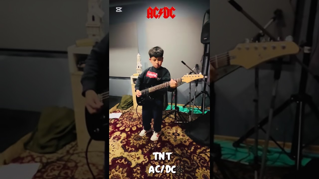 Nico 11-Year-Old Shreds AC/DC's TNT 🔥 Killer Guitar Cover!