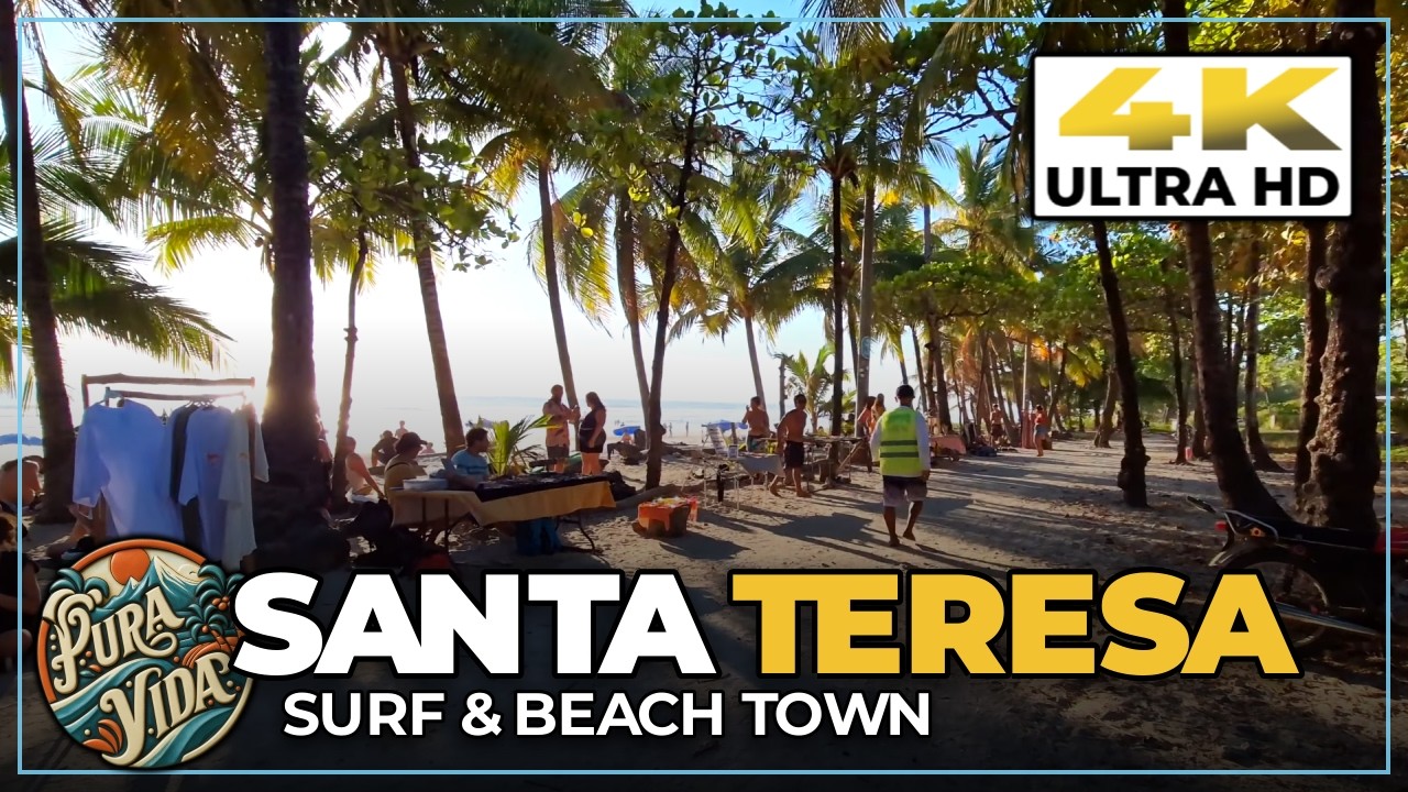 🏄 Тур в Санта-Терезу, Коста-Рика + прогулка по пляжу // Популярный город для серфинга и отдыха #t...