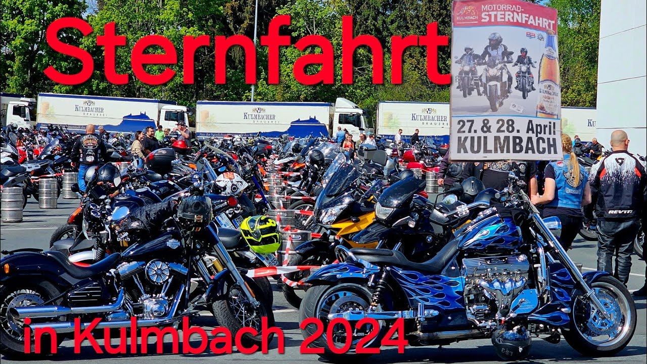 Motorrad Sternfahrt Kulmbach 2024 mitfahren durch Kulmbach, mit BOSS HOSS V8 @UsBikerTV