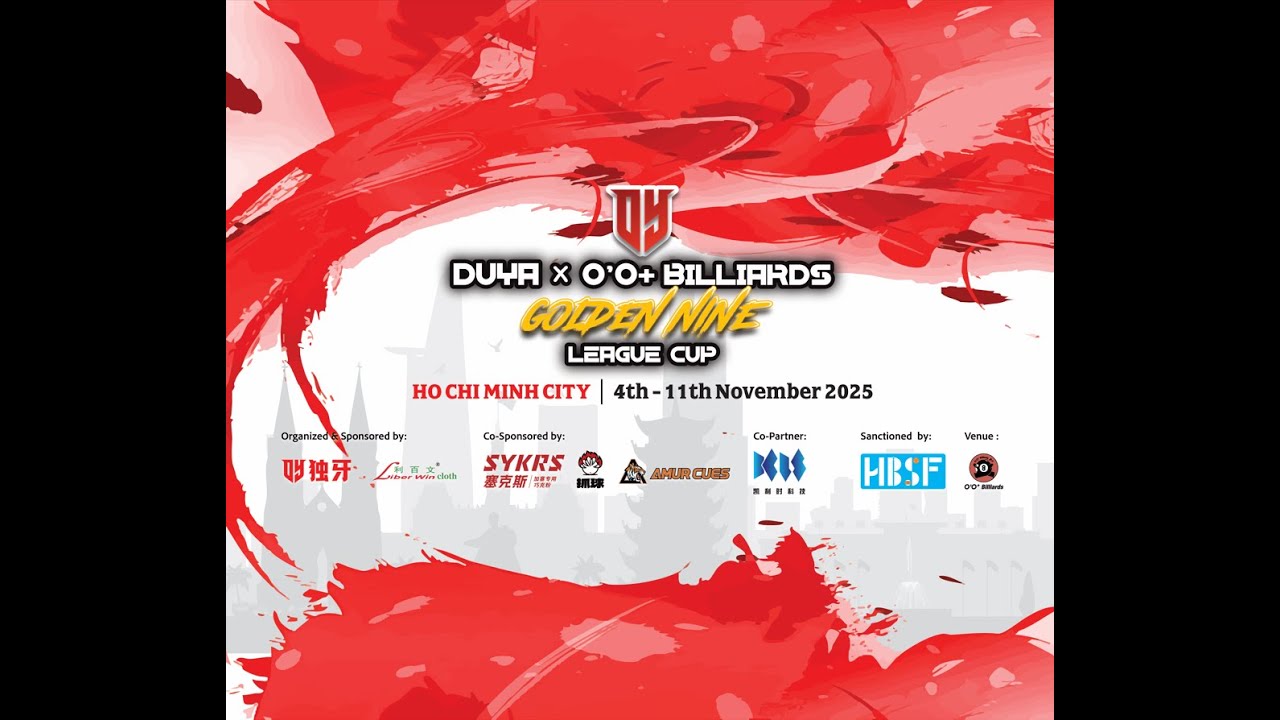 Trần Long vs Phan Văn Kiên | 𝐃𝐔𝐘𝐀 × 𝐎’𝐎+ 𝐁𝐈𝐋𝐋𝐈𝐀𝐑𝐃𝐒 — 𝐆𝐎𝐋𝐃𝐄𝐍 𝐍𝐈𝐍𝐄 𝐋𝐄𝐀𝐆𝐔𝐄 𝐂𝐔𝐏 𝟐𝟎𝟐𝟓