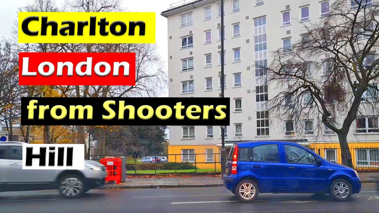 Rainy driving in London, SHooters Hill to Charlton