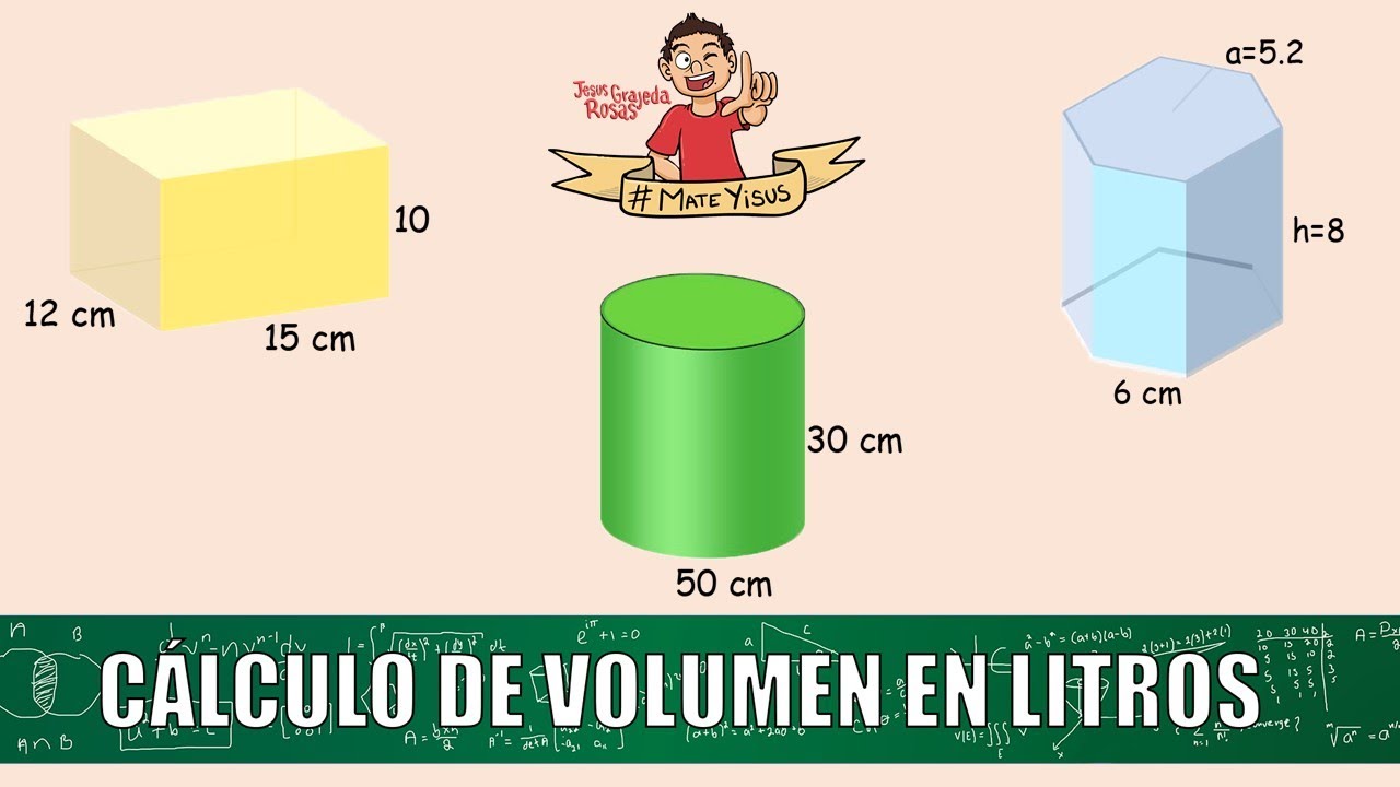 CÁLCULO DE VOLÚMENES EN LITROS. Parte 1
