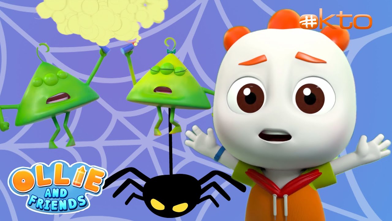 There's a huge SPIDER in the bedroom... HELP! | Ollie and Friends S7E20 | @mediacorpokto