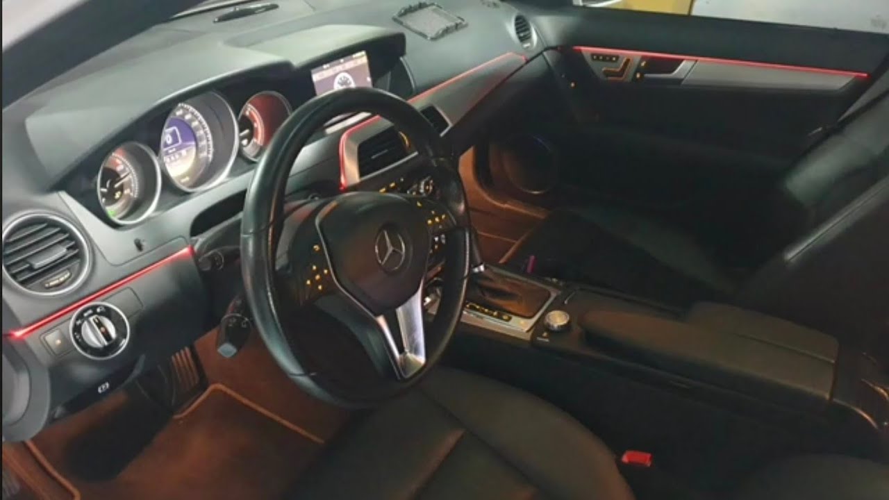 W204 운전석 도어트림 탈거하기 비노출 엠비언트diy #2