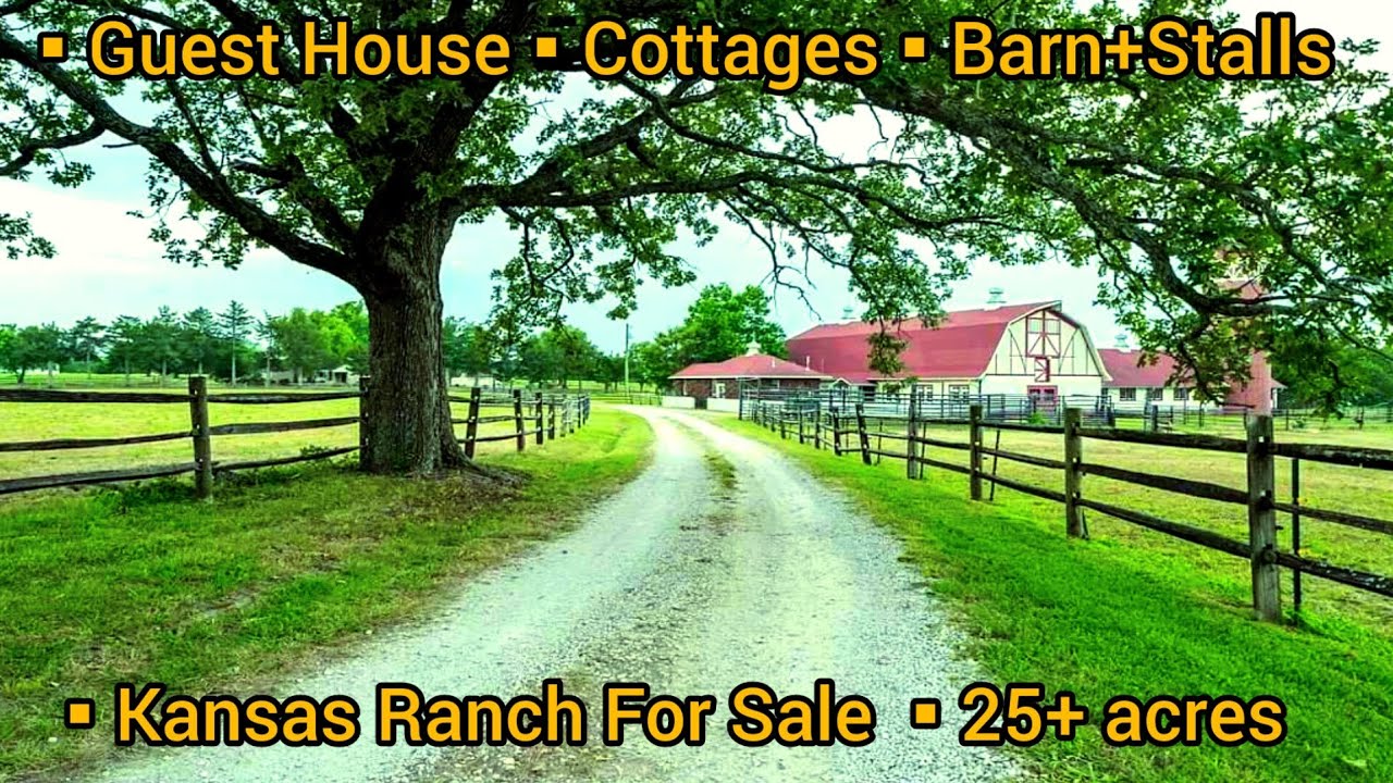 Kansas Farmhouse For Sale | Out-buildings | Fenced Barn | Kansas Land For Sale | Kansas Real Estate