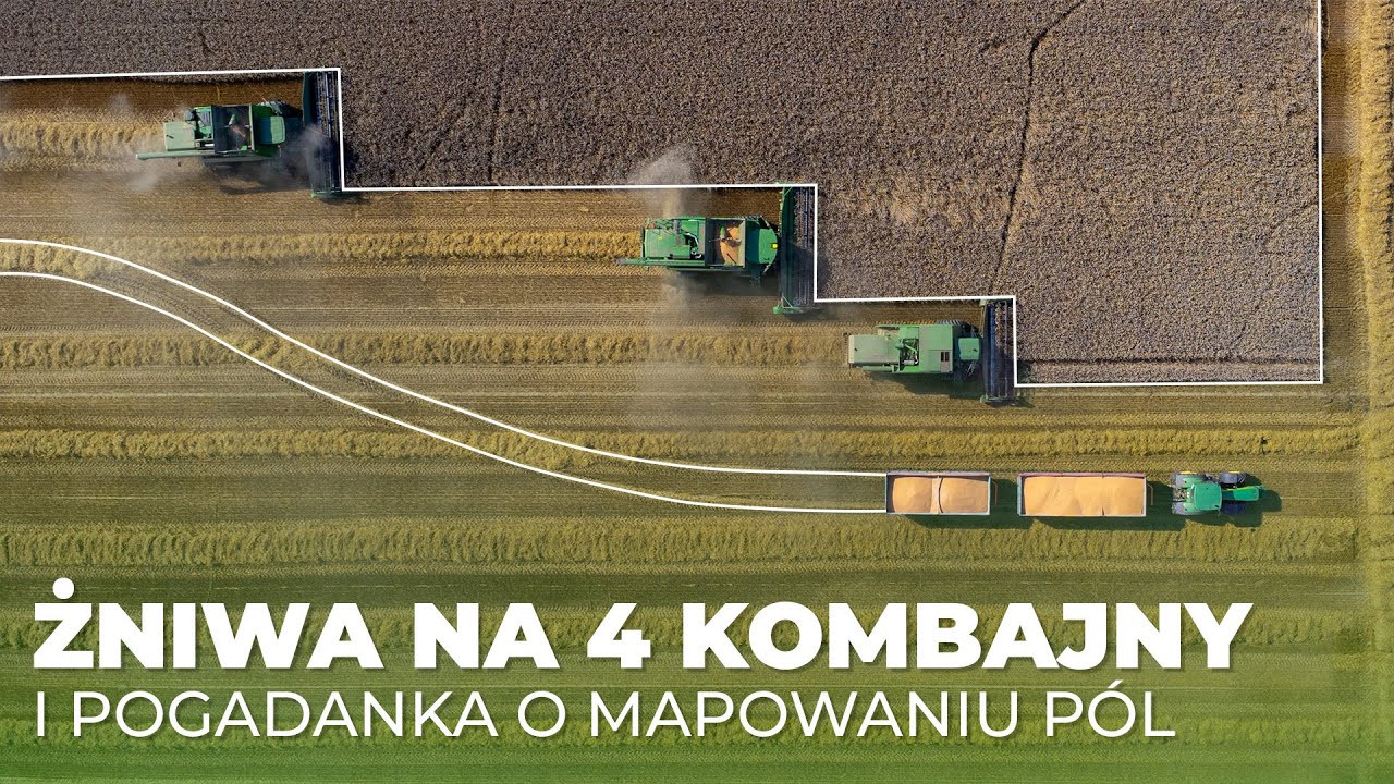 Żniwa na Śląsku | 4 kombajny John Deere | Mapowanie p&oacute;l | Rolnik Na Czasie