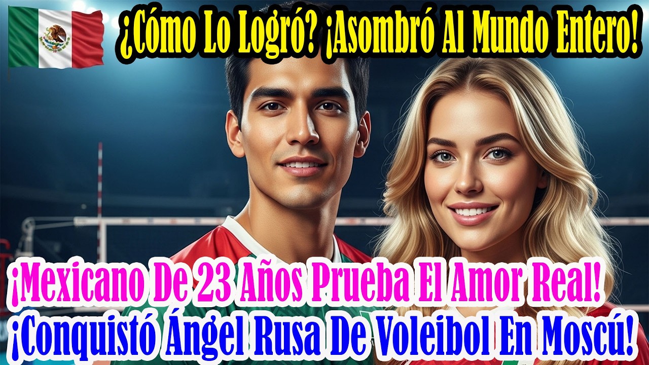 ¿Cómo lo logró? Mexicano de 23 años de Oaxaca conquista a la reina rusa del voleibol en Moscú nevada
