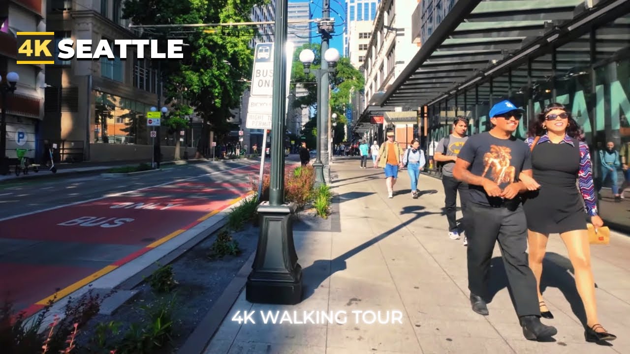 [4k] SEATTLE City Walk - Pike - 5th Ave - Pine