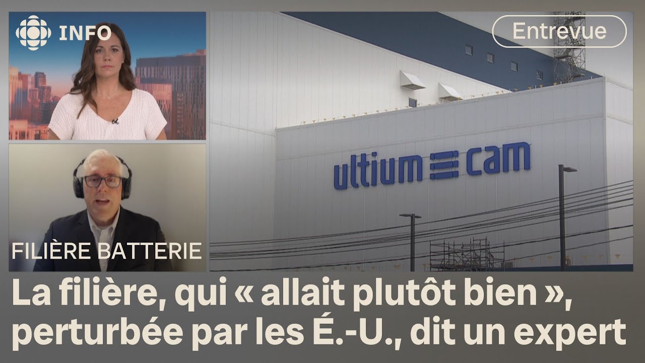 Des projets de la filière batterie au Québec tombent à l'eau : l'avis d'un expert | Première ligne